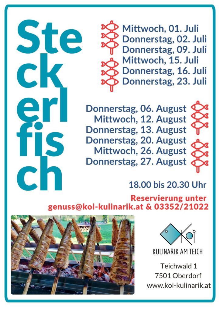 Sommerzeit = Steckerlfischzeit