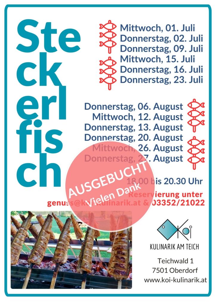 Sommerzeit = Steckerlfischzeit