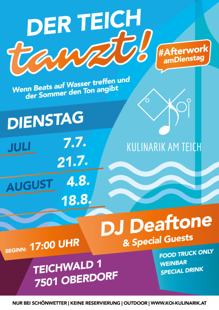 Der Teich tanzt!